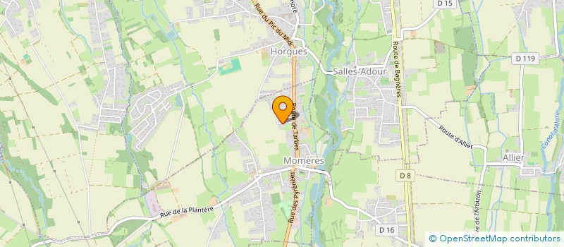 localisation de l'entreprise DU PLA  MOMERES