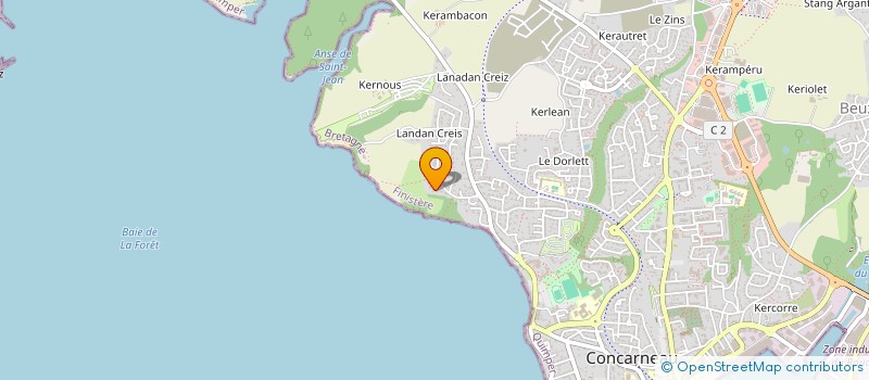 localisation de l'entreprise DU PLADEN  CONCARNEAU