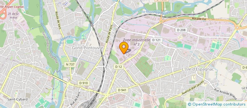 localisation de l'entreprise DU PLANTIER DE BREBONZAC  GOND-PONTOUVRE