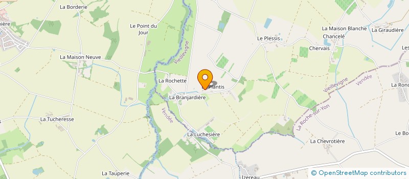 localisation de l'entreprise DU PLANTIS à VIEILLEVIGNE