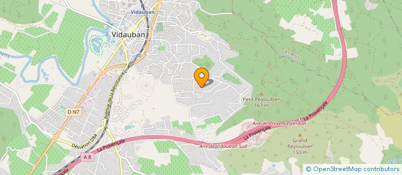 localisation de l'entreprise DU PLATEAU  VIDAUBAN