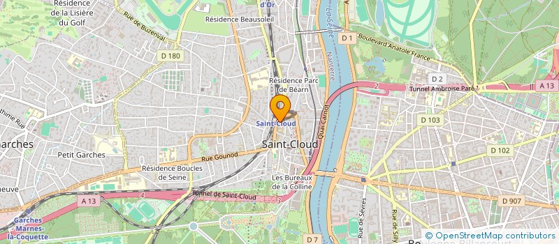 localisation de l'entreprise DU PLATEAU DE NOGENT à SAINT-CLOUD