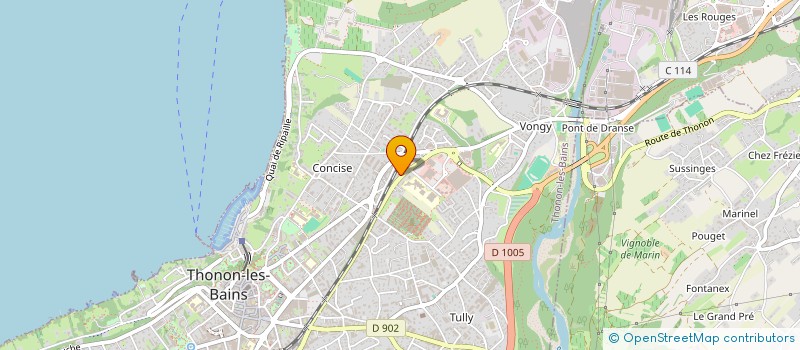 localisation de l'entreprise DU PLATEAU DE THUYSET à THONON-LES-BAINS