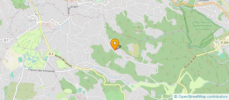 localisation de l'entreprise DU PLATEAU FLEURI à OPIO