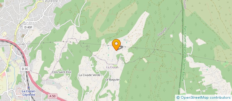 localisation de l'entreprise DU PLATET  LA CIOTAT