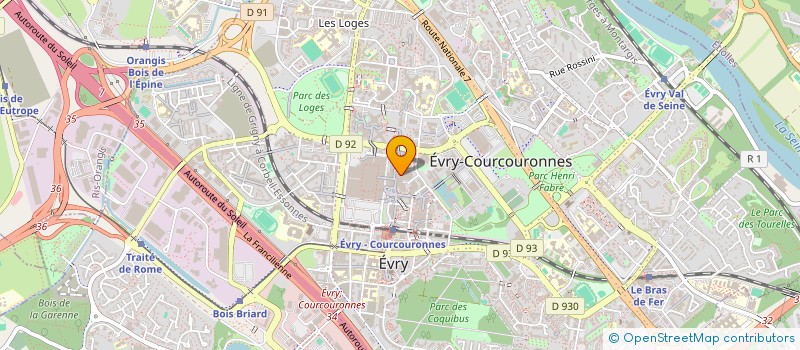 localisation de l'entreprise DU PLESSIS à EVRY-COURCOURONNES