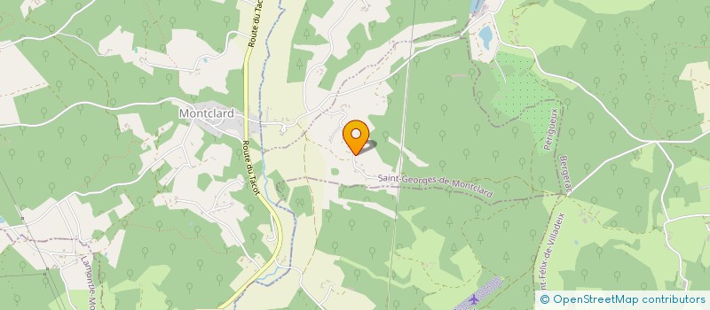 localisation de l'entreprise DU PLESSIS  SAINT-GEORGES-DE-MONTCLARD