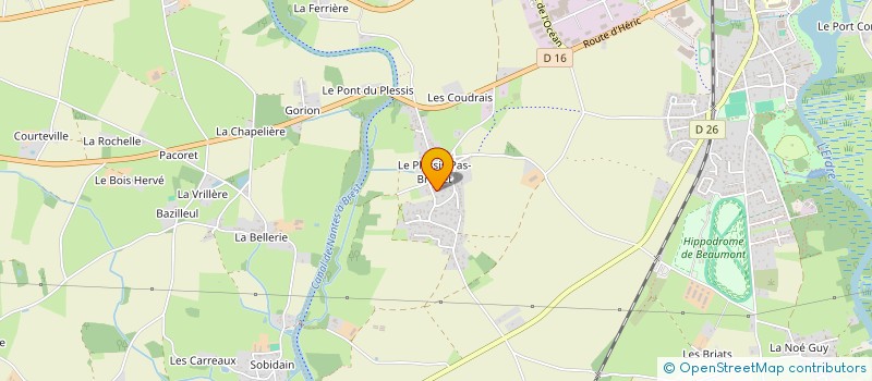 localisation de l'entreprise DU PLESSIS PAS BRUNET  NORT-SUR-ERDRE