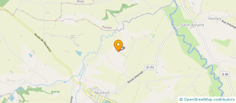 localisation de l'entreprise DU PLUMET  MONFORT