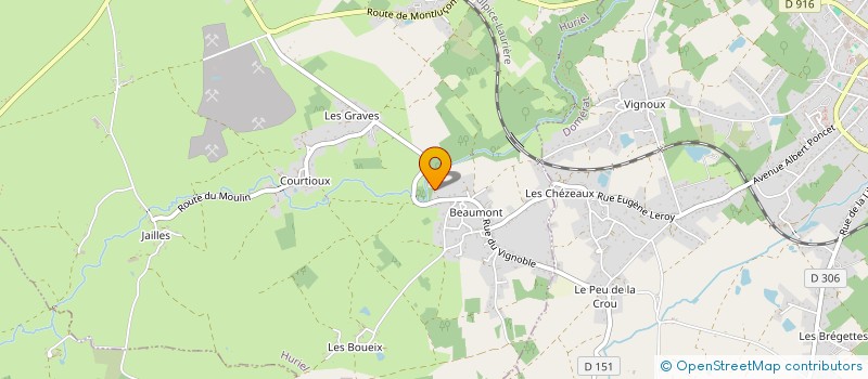 localisation de l'entreprise DU POIGNON PRODUCTIONS  HURIEL