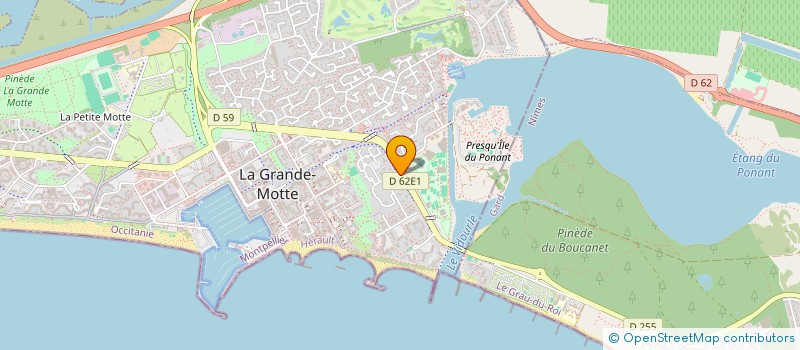 localisation de l'entreprise DU POINT ZERO  LA GRANDE-MOTTE