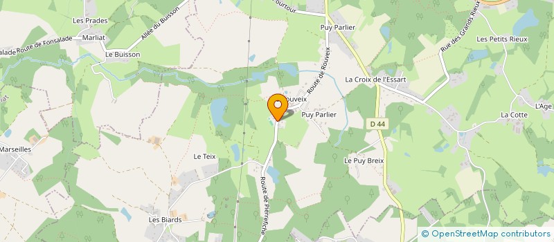 localisation de l'entreprise DU PONANT à SAINT-JUST-LE-MARTEL