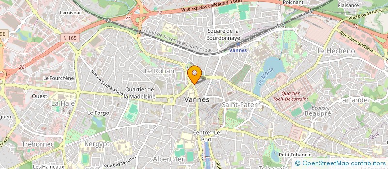 localisation de l'entreprise DU PONANT à VANNES