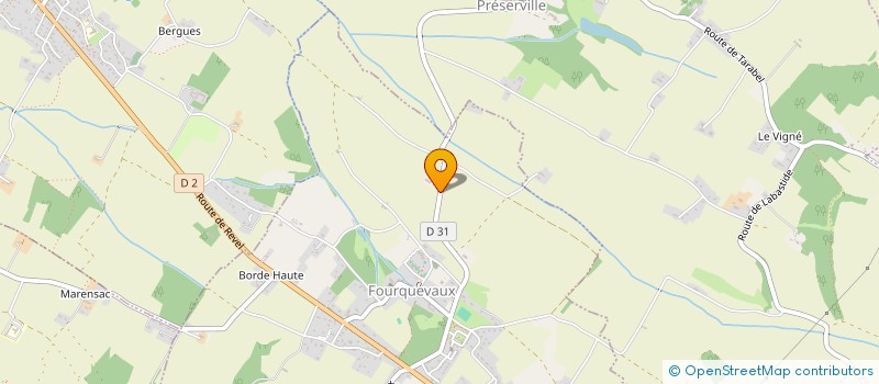 localisation de l'entreprise DU PONCET  FOURQUEVAUX