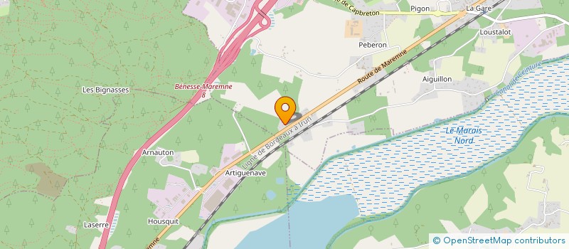 localisation de l'entreprise DU PONT à BENESSE-MAREMNE