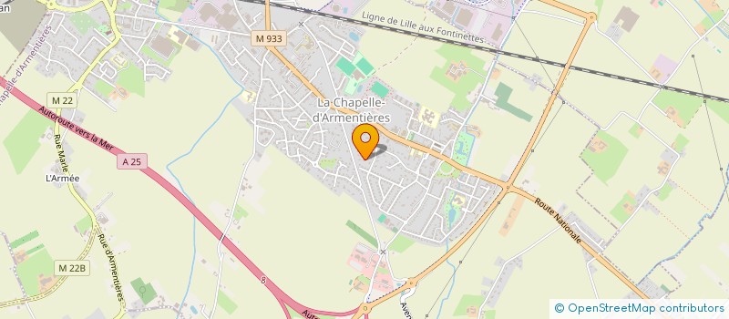 localisation de l'entreprise DU PONT  LA CHAPELLE D ARMENTIERES