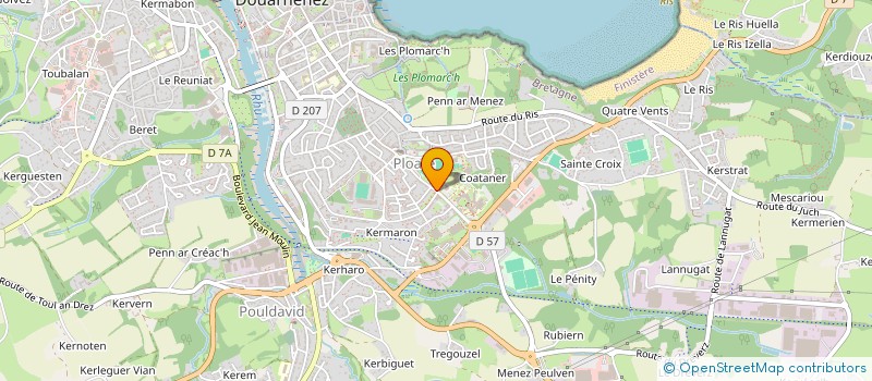 localisation de l'entreprise DU PONT  DOUARNENEZ