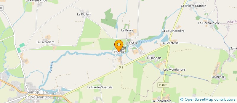 localisation de l'entreprise DU PONT AUX PRETRES à SAINT-JULIEN-DE-VOUVANTES