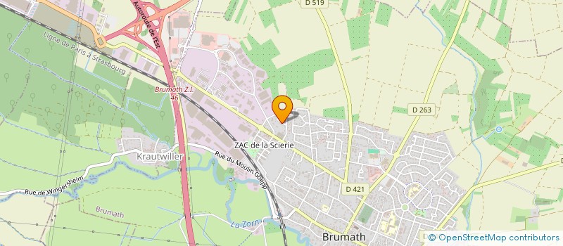 localisation de l'entreprise DU PONT BRUN  BRUMATH