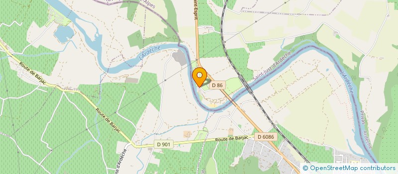 localisation de l'entreprise DU PONT CASSE  SAINT-JUST-D'ARDECHE