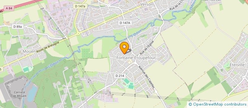 localisation de l'entreprise DU PONT CHALON  FONTAINE-ETOUPEFOUR