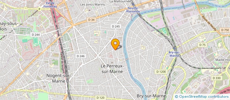 localisation de l'entreprise DU PONT DE BRY  LE PERREUX-SUR-MARNE