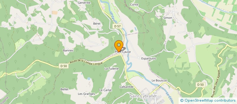 localisation de l'entreprise DU PONT DE DOMME  LA ROQUE-GAGEAC