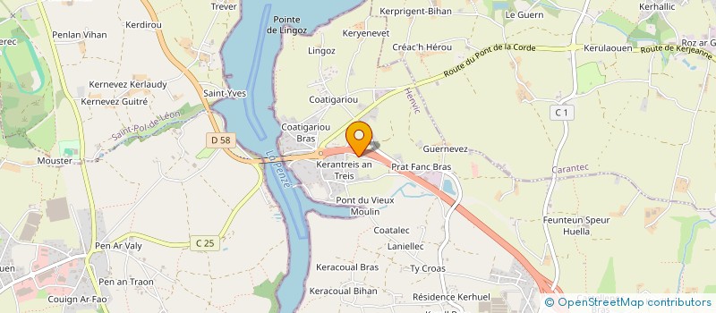 localisation de l'entreprise DU PONT DE LA CORDE  HENVIC