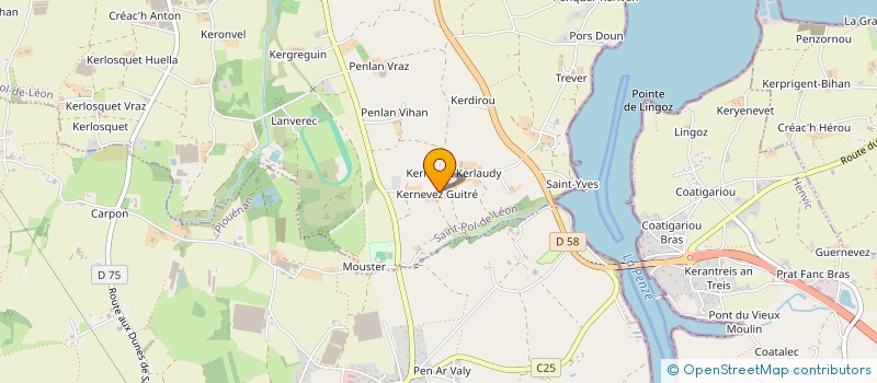 localisation de l'entreprise DU PONT DE LA CORDE à SAINT-POL-DE-LEON