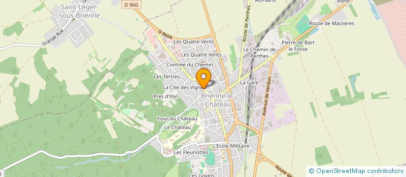 localisation de l'entreprise DU PONT DE LA GARE  BRIENNE-LE-CHATEAU