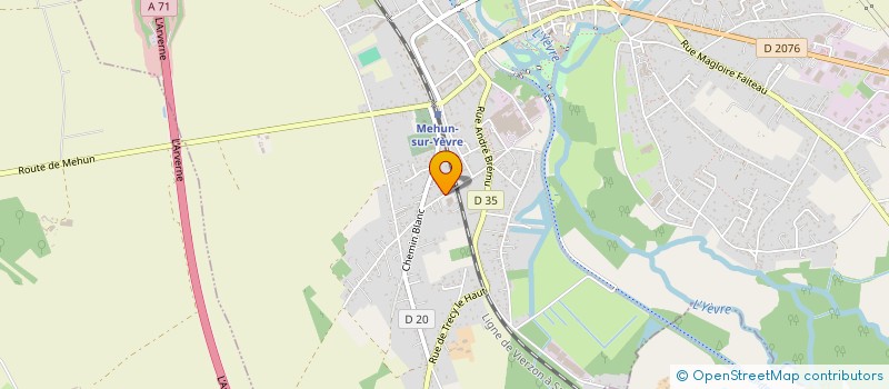 localisation de l'entreprise DU PONT DE LA PLANTE  MEHUN-SUR-YEVRE