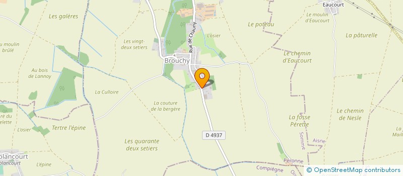 localisation de l'entreprise DU PONT DE SAINT MITRY à BROUCHY