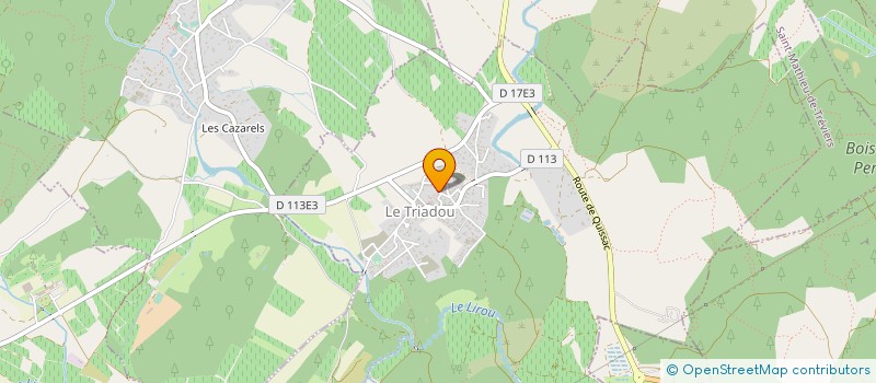 localisation de l'entreprise DU PONT DES DEUX SERRES  LE TRIADOU