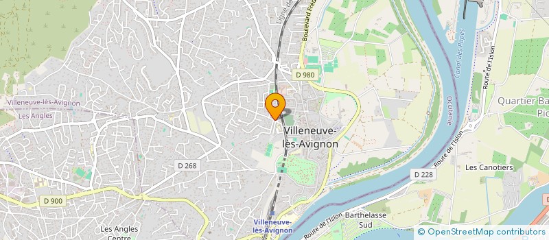 localisation de l'entreprise DU PONT DES ROSES  VILLENEUVE-LES-AVIGNON