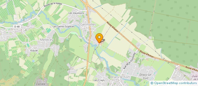 localisation de l'entreprise DU PONT GRAND  MELLECEY