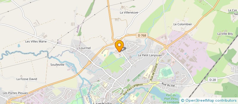 localisation de l'entreprise DU PONT GROSSARD à LAMBALLE-ARMOR
