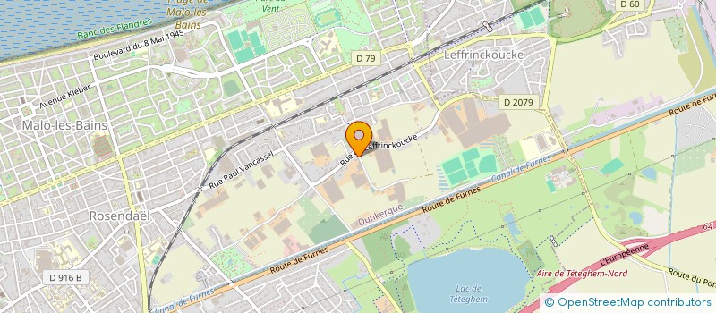 localisation de l'entreprise DU PONT LEVIS à DUNKERQUE