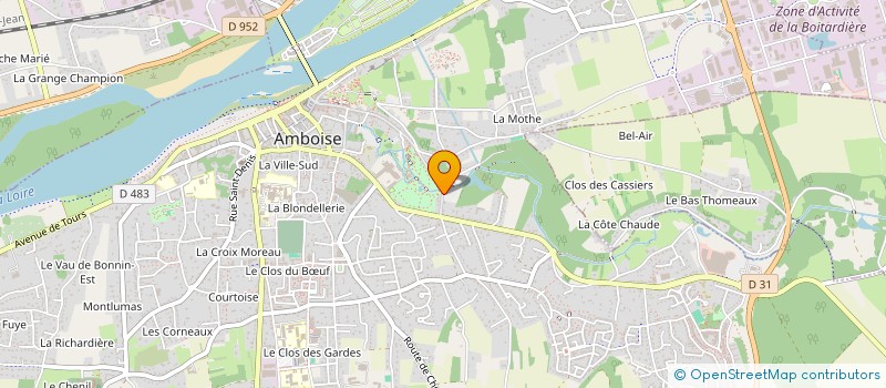 localisation de l'entreprise DU PONT MOULIN  AMBOISE