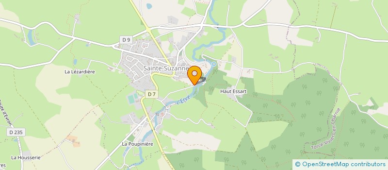 localisation de l'entreprise DU PONT NEUF  SAINTE-SUZANNE-ET-CHAMMES