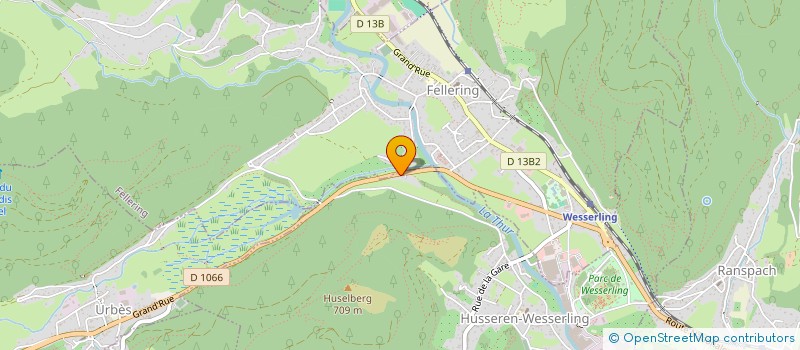 localisation de l'entreprise DU PONT ROUGE  HUSSEREN-WESSERLING