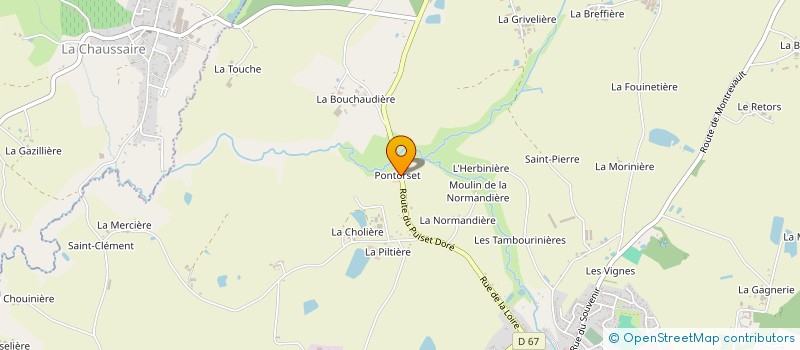 localisation de l'entreprise DU PONT ROUSSET à MONTREVAULT-SUR-EVRE