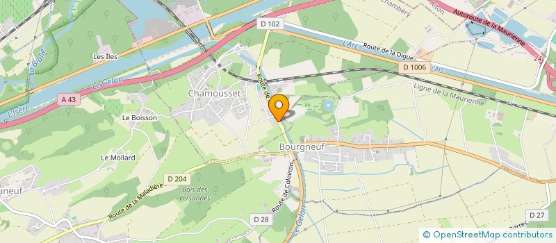 localisation de l'entreprise DU PONT ROYAL  CHAMOUSSET