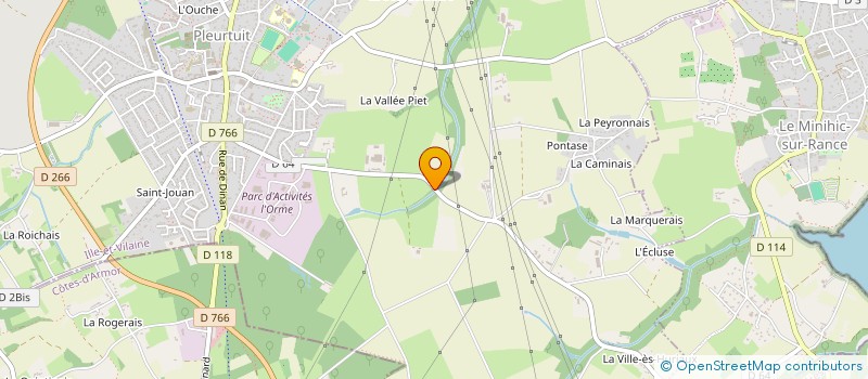 localisation de l'entreprise DU PONT TOURAUDE  PLEURTUIT