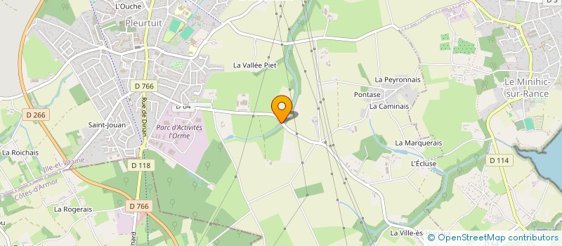 localisation de l'entreprise DU PONT TOURAUDE  PLEURTUIT