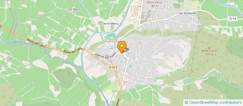 localisation de l'entreprise DU PONT VIEUX  PIERREFEU-DU-VAR