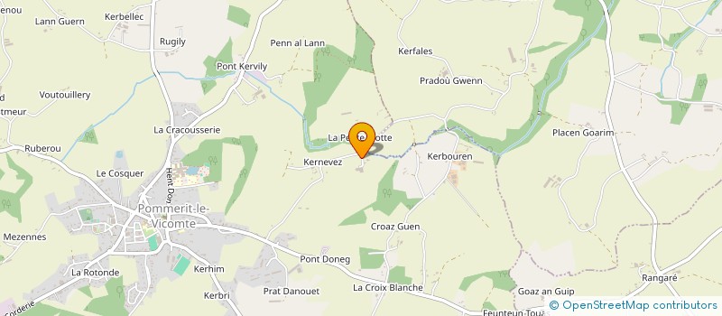 localisation de l'entreprise DU PONT VONDEN à POMMERIT-LE-VICOMTE