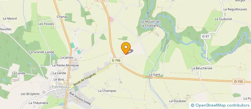 localisation de l'entreprise DU PONTAVICE  VAL-COUESNON