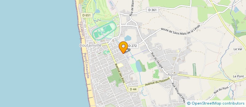 localisation de l'entreprise DU PORT  AGON-COUTAINVILLE