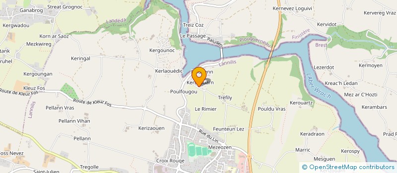 localisation de l'entreprise DU PORT DE COMMERCE  LANNILIS