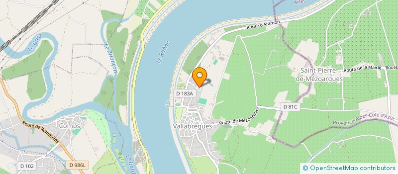 localisation de l'entreprise DU PORTAIL TA-TP  VALLABREGUES